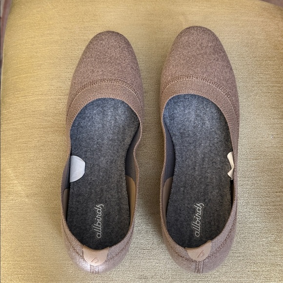 Allbirds Women's Wool Breezers Casual Slip On Ballet Flats in Hazy Beige Size 10 - Picture 8 of 16